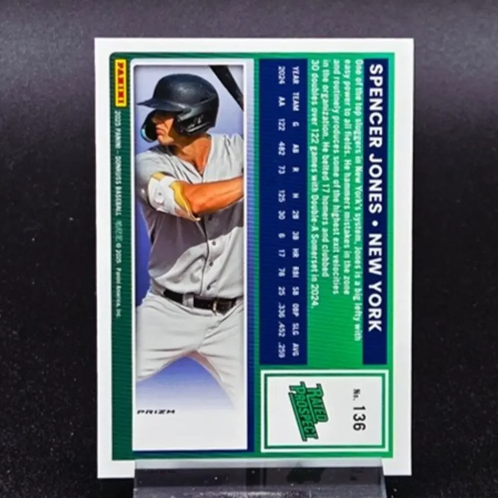 Spencer Jones Select Rated Prospect Black Pandora New York Yankees Top Prospect